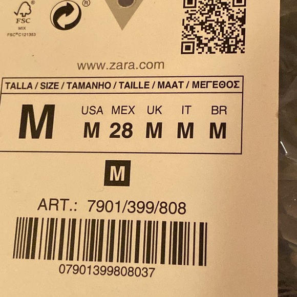 NWT. Zara Silver Semi-Sheer Mesh Rhinestone Midi Dress. Size M. - Picture 7 of 9